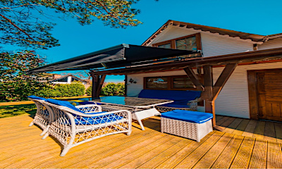 Bungalov Bahçe Manzaralı Havuzlu